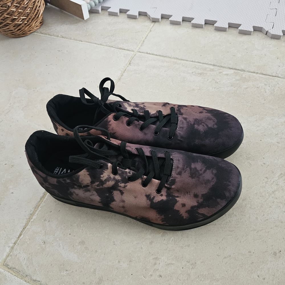 Nobull Canvas Trainers. Black Bleach Dye NWOT
